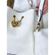 Dámská bílá kabelka s kapsičkou