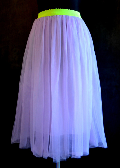 Tylová sukně - fialová