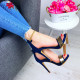 Dámské modré elegantní sandálky Goldie