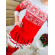 Vánoční červené šaty