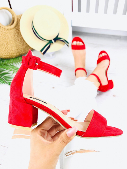 Červené dámské sandálky Rachel