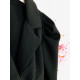 Dámské černé šaty s vázáním v pase