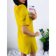Dámské žluté krátké šaty