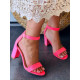 Dámské neonově-růžové sandálky