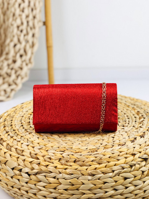 Červená třpytivá kabelka Glamy
