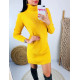 Dámské žluté svetříkové šaty