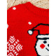 Vánoční dámský svetr se sněhulákem červený