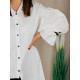 Dámské bílé košilové šaty luxem