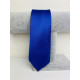 Pánská královská modrá saténová úzká kravata