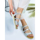 Dámské stříbrné sandálky Afrofina