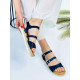 Dámské modré sandálky Afrofina