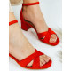 Dámské červené sandály Mellona