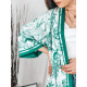 Dlouhé zelené kimono s páskem Astra