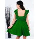 Dámské zelené šaty s mašlí