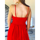 Krátké červené společenské šaty Merilla