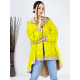 Dámská béžovo-žlutá bunda/pláštěnka s kapucí WANTED