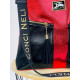 Dámská exkluzivní červeno-černá kabelka se dvěma předními kapsami CONCI NELI