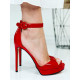 Extravagantní červené sandály Lomea