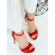Extravagantní červené sandály Lomea