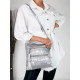 Stříbrná dámská kabelka s třásněmi PARIS
