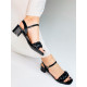 Béžové dámské sandály na nízkém podpatku