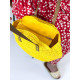 Dámská slaměná kabelka s řemínkem - žlutá