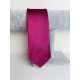 Pánská cyklamenová saténová úzká kravata