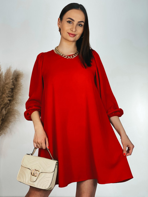 Dámské červené šaty OLA