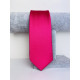 Pánská tmavě růžová saténová úzká kravata