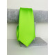 Pánská výrazná zelená saténová úzká kravata