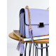 Dámská malá kabelka s řemínkem a dvěma přihrádkami - fialová