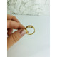 Dámský zlatý nastavitelný prsten 3