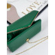 Dámská společenská kabelka s řemínkem - zelená