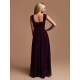 Dámské dlouhé společenské šaty LUNA - fialové