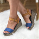Dámské modré sandálky Lely