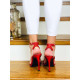 Dámské červené sandálky Lana