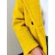 Žlutý Teddy kabát