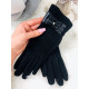 Dámské pletené černé rukavice