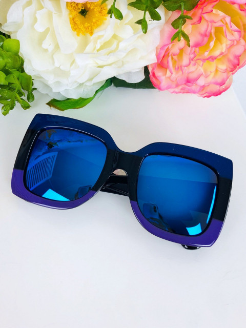 Dámské modré sluneční brýle s polarizačním filtrem