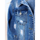 Dámská modrá džínová bunda
