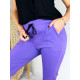 Dámské fialové cargo kalhoty