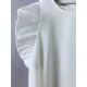 Dámské bílé šaty s volány