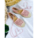 Dámské růžové sandálky - espadrilky