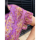 Dámské fialové letní květované šaty