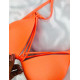 Dámské oranžové dvoudílné plavky