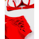 3-kombinace: Dámské červené plavky