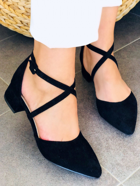Dámské černé sandálky