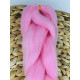 Růžový pletený kanekalon
