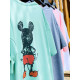Oversize modré tričko Mickey Mouse