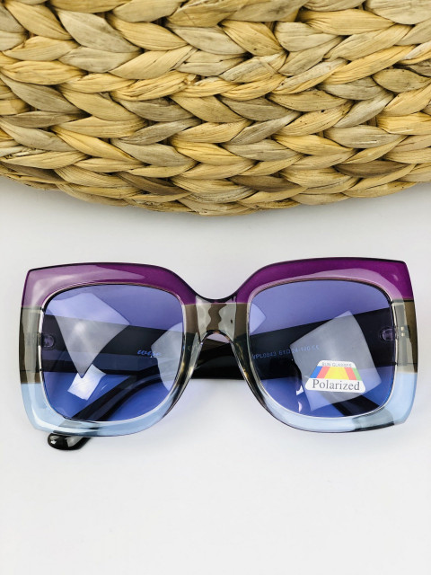 Dámské fialové sluneční brýle s polarizačním filtrem